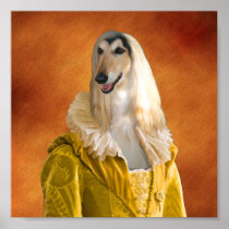 Afghan Hound Princess Canvas  Print
