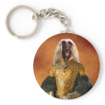 Afghan Hound Princess Keychain