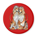 Afghan Hound Puppy Love Refrigerator Magnets