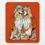 Afghan Hound Puppy Love Mouse Mats