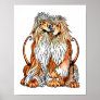 Afghan Hound Puppy Love Poster