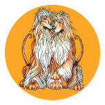 Afghan Hound Puppy Love stickers
