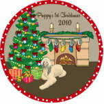 Afghan Hound Puppy's 1st Christmas Ornament 2010 photo sculptures