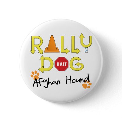Afghan Hound Rally Dog Pins by MenagerieMayhem