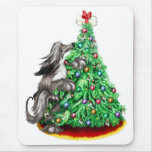 Afghan Hound Reach Goals Black Mouse Pad