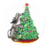 Afghan Hound Reach Goals Black stickers