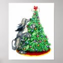 Afghan Hound Reach Goals Blue posters
