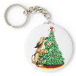 Afghan Hound Reach Goals BM Red keychains
