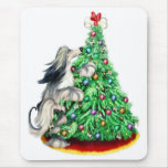 Afghan Hound Reach Goals Domino Blue Cream Mousepad