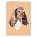 Afghan Hound Red HS cards