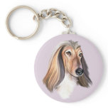 Afghan Hound Red HS Keychains