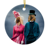 Afghan Hound Regency Couple Ornament