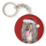 Afghan Hound Santa Claus Keychains