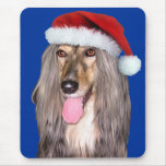 Afghan Hound Santa Claus Mouse Mat