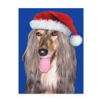 Afghan Hound Santa Claus Post Cards