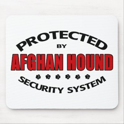 Afghan Hound Security Mouse Mats by DanesRUs