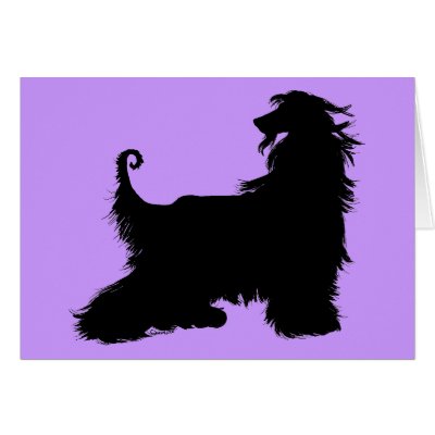 Afghan Hound Silhouette by DanesRUs