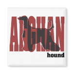 Afghan Hound Silhouette Fridge Magnet