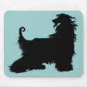 Afghan Hound Silhouette mousepads