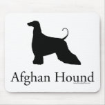 Afghan Hound Silhouette Mousepad