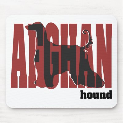 Afghan Hound Silhouette Mousepad by DDGraphix