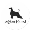 Afghan Hound Silhouette stickers