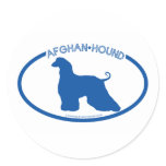 Afghan Hound Silhouette Sticker
