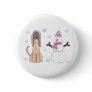 Afghan Hound & Snowman Pinback Buttons