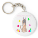 Afghan Hound Somebunny Loves Me keychains