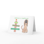 Afghan Hound Stick Tree Cards