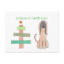 Afghan Hound Stick Tree Postcard