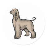 Afghan hound stickers