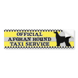 Afghan Hound Taxi Service Bumper Sticker bumper stickers
