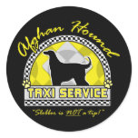 Afghan Hound Taxi Service Stickers
