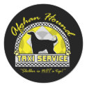 Afghan Hound Taxi Service stickers