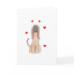 Afghan Hound Valentine Ears Cards