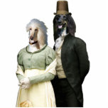 Afghan Hound Victorian Couple Photo Sculpture photo sculptures
