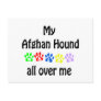 Afghan Hound Walks Design Postcard
