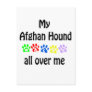 Afghan Hound Walks Design Postcard