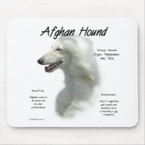 Afghan Hound (wht) History Design