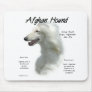 Afghan Hound (wht) History Design Mouse Pads