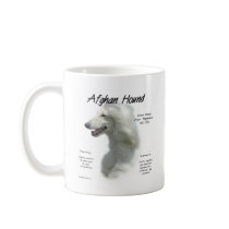 Afghan Hound (wht) History Design Coffee Mugs