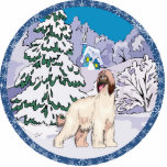 afghan hound winter photo cut outs