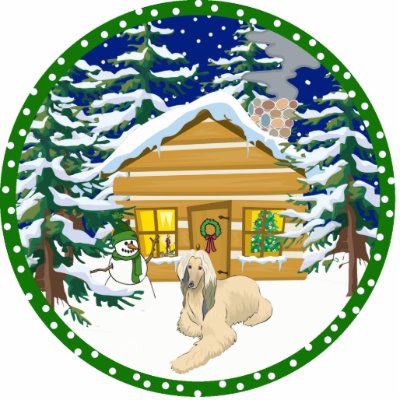 Afghan Hound winter Photo Sculpture by freespiritdesigns