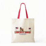 Afghan Hound with Flags Canvas Bags