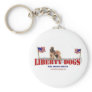 Afghan Hound with Flags Key Chains