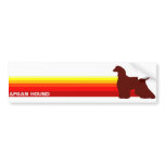 Afghan Hound With Stripes Bumper Sticker bumper stickers