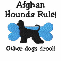 Afghan Hounds Rule Embroidered Shirt (Polo)