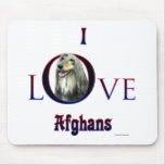 Afghan I Love Mouse Pad