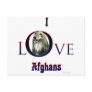 Afghan I Love Postcard